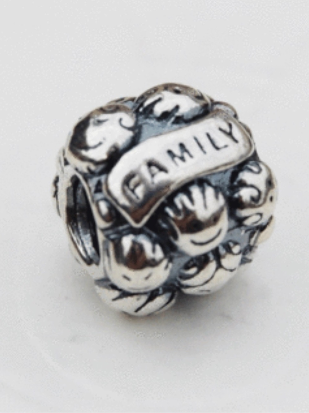 Pandora Silver Love and Family Retired Charm